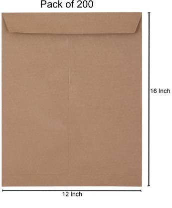 SUNPACKERS Brown Envelope Size- 16 X 12 Inch Home/office/courier Envelopes