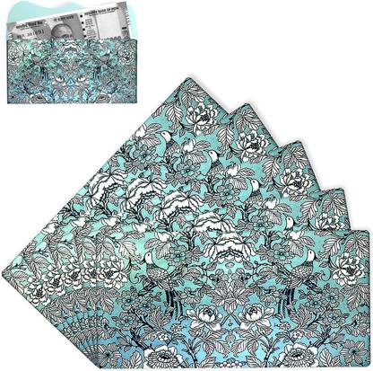 Home Genie Shugan Envelope with sky blue birds and flowers depiciting clean Envelop Envelopes