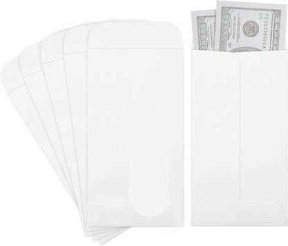 JSMSH Envelope Size A4 White Letter Size Envelopes 100 gsm Ideal For Home Office Secure Mailing - Pack Of 100 Envelopes