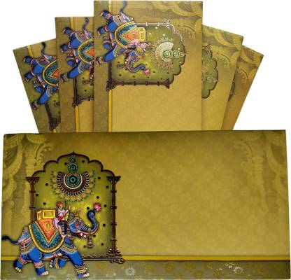 Kaagaz - 3D Pop-up Elepant Design | Cash/Money Envelope, Lifafa, Shagun Envelope Envelopes
