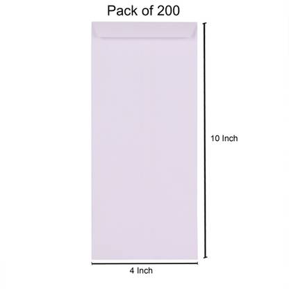 SUNPACKERS White Envelope Size- 10 X 4 Inch Studio For Passport Photo & Medicine Cover Envelopes