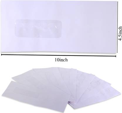 SUNPACKERS Window Envelope Size 10 X 4.5 Envelopes