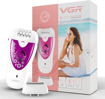 VGR V-722 Professional 2 in 1 Cordless Epilator