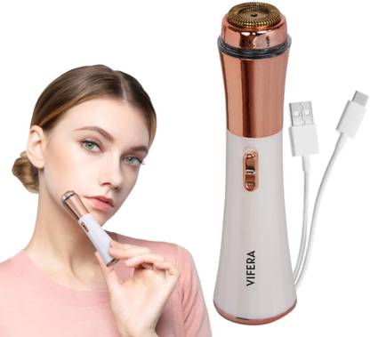 VIFERA Facial Hair Remover Machine for Women – USB Rechargeable Epilator for Face, Chin, Cheeks, Eyebrow & Upper Lip – Painless Hair Removal for Women Cordless Epilator
