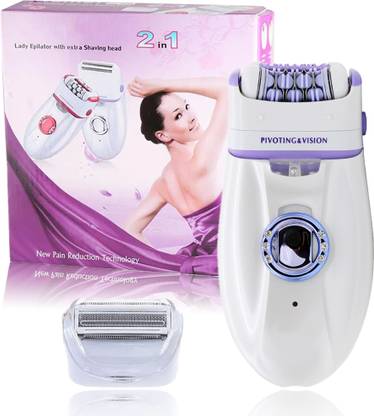 Pivdo 2 in 1 Face Hair Remover Epilator Machine for Women Electric Shaver & Trimmer Cordless Epilator