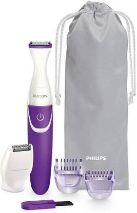 PHILIPS Essential Bikini Trimmer Trim, Shave & Style (Purple) Cordless Epilator