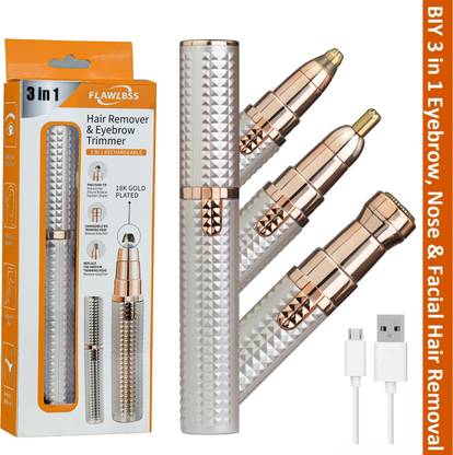 BIY Enterprise Electric 3 IN 1 Eyebrow Trimer for Women, Upper lips, Eyebrow, nose hair remover IPL Laser Hair Remover