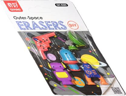qihao Outer-Space Erasers Non-Toxic Eraser