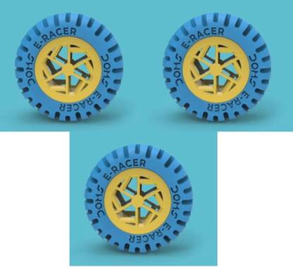 DOMS E Racer Eraser |Tyre Shape Eraser|Wheel Eraser Set of 3 Non-Toxic Eraser