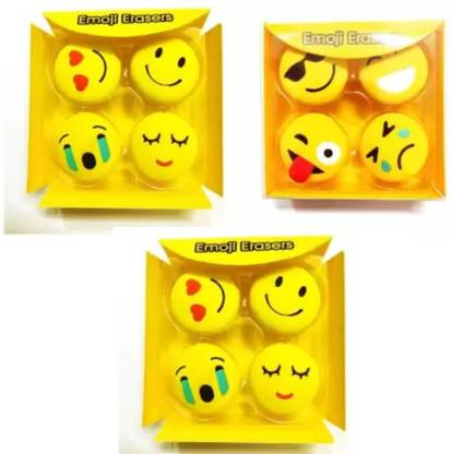 DIGIPIGI 12 EMOJI ERASER Non-Toxic Eraser