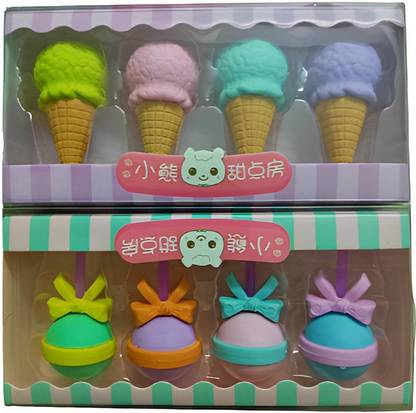 Eraserrubber Fancy unique amazing erasers pack of 2 Non-Toxic Eraser