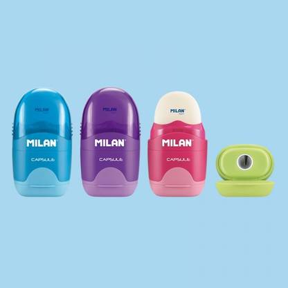 Milan Capsule Eraser + Sharpener Non-Toxic Eraser