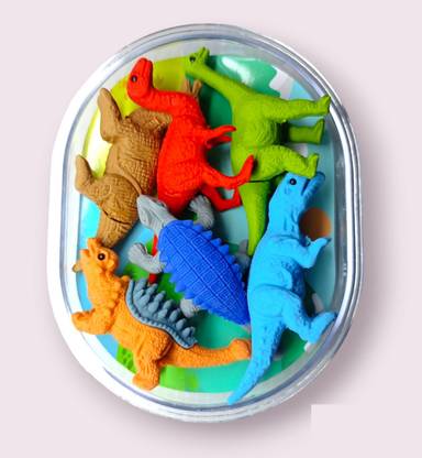 YuNiesto Cute Dinosaur Erasers For School Going Kids Non-Toxic Eraser