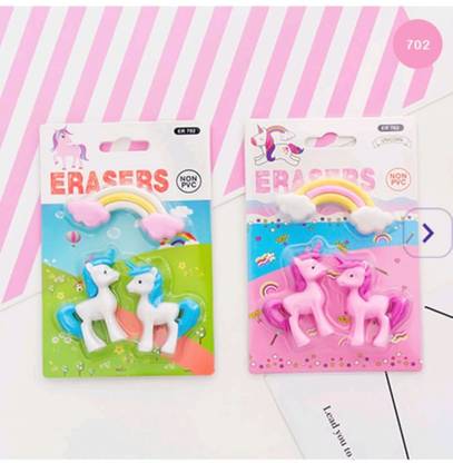 Brille Bee Unicorn Eraser 1pc Non-Toxic Eraser