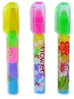 Monty Maestro Kids Multicolor Rainbow Eraser(Set of 3 Erasers) | Eraser | Stationary Sets Non-Toxic Eraser