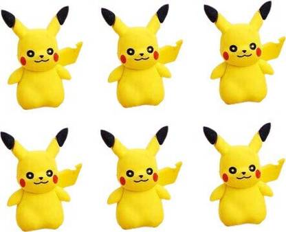 Art Bundle Pikachu/Pokemon Erasers for School Going Kids/Birthday Return Gift Set- Pack of 6 Non-Toxic Eraser
