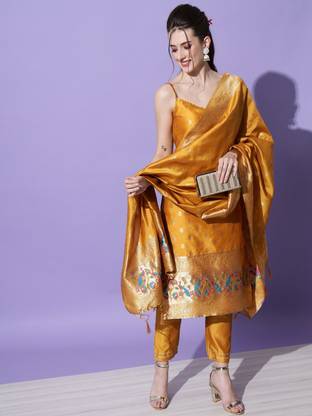 VredeVogel Women Kurta Pant Dupatta Set