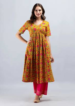 SAK JAIPUR Women Kurta Palazzo Dupatta Set