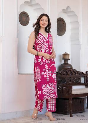 ZUBLEE Women Kurti Palazzo Set