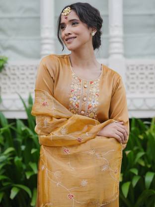 Indo Era Women Kurta Pant Dupatta Set