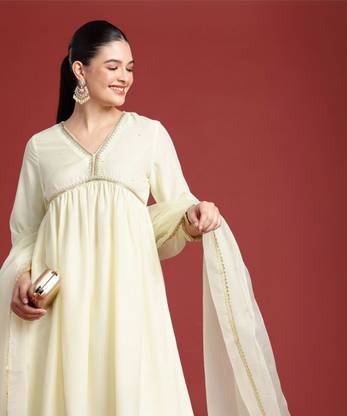 all about you Women Kurta Pant Attached Dupatta Set