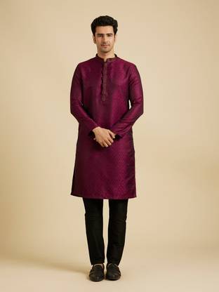 MANYAVAR Men Kurta Pyjama Ethnic Jacket Set
