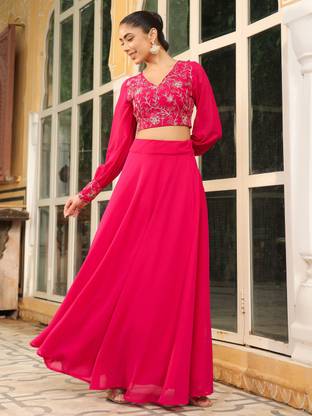 Janasya Top Skirt Co-ords Set