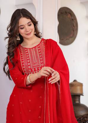 BKApparels Women Kurta Pant Dupatta Set