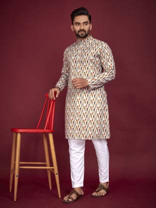 CELLUX Men Kurta and Pyjama Set