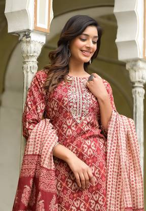 Klosia Women Kurta Pant Dupatta Set