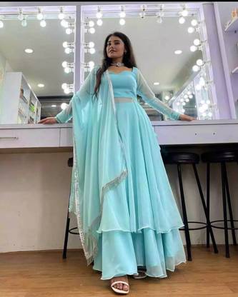MOGAL FAB Women Kurta Sharara Dupatta Set