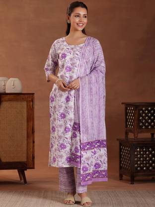 LIBAS Women Kurta Pant Dupatta Set
