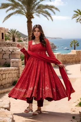 Sitaram Designer Women Kurti Pant Dupatta Set