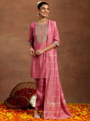 LIBAS Women Kurta Pant Dupatta Set