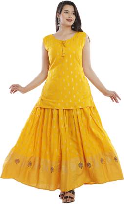 Women Top and Skirt Set