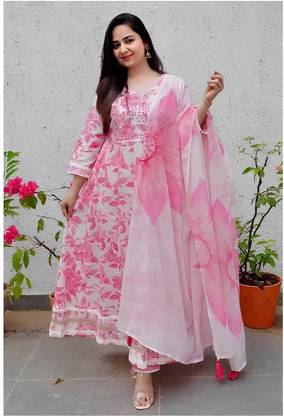 SUBH LAXMI Anarkali Kurta, Bottom & Dupatta Set