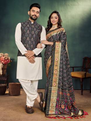 AARYA COLLECTION Printed Couple Ethnic Twinning Set