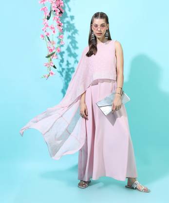 Vishudh Women Ethnic Top Skirt Set