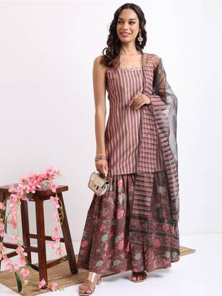 KETCH Women Kurta Sharara Set