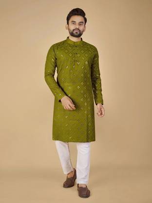 Progetto Men Kurta Pyjama Set
