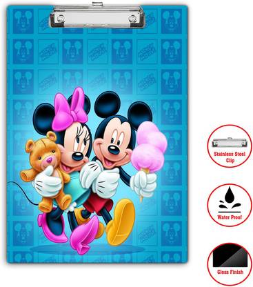 HD RAPID DESIGN Mickey Mouse" Theme Exam Board,ExamPad,Clipboard WritingPad for Kids,Students