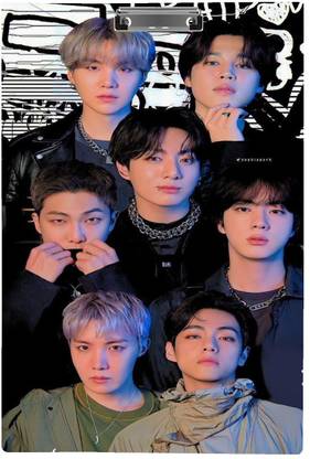 ANSHIKASTYLE new bts group design digital reprint exam pad , exam board