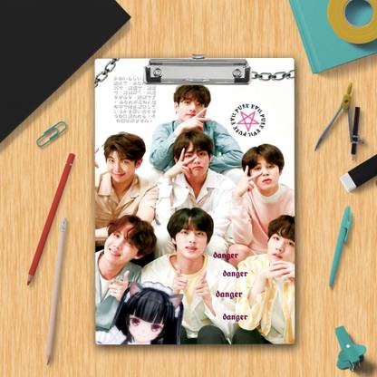 PARIVRIT "BTS Army" Exam Board | Unique & Simple BTS Group Printed Design Exam Board
