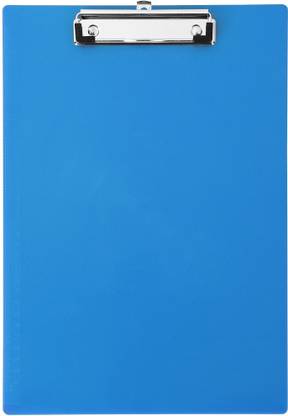 FRKB Blue Acrylic Clipboard Exam Pad Writing Pad for School and Office Use 1pc