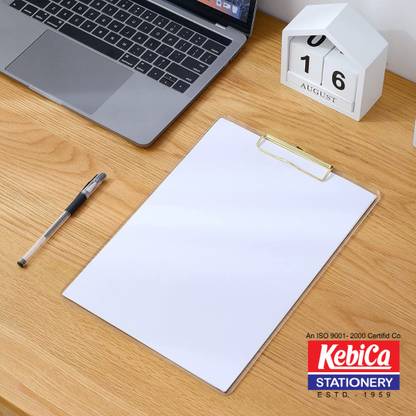 Kebica Transparent Exam Pad Best for Students in All Exams 9X13 In