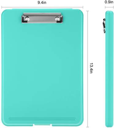 HARSH MART A4 Side-Opening Clip Pad with Clear Visible Top Panel