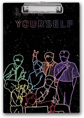 GUNGUN Love Yourself United "BTS Army" Exam Board | Printed Design Exam Board