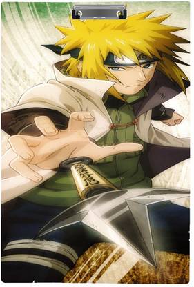 ANSHIKASTYLE yellow fight naruto exam pad |clip board |exam board| exam pad for girls/boys