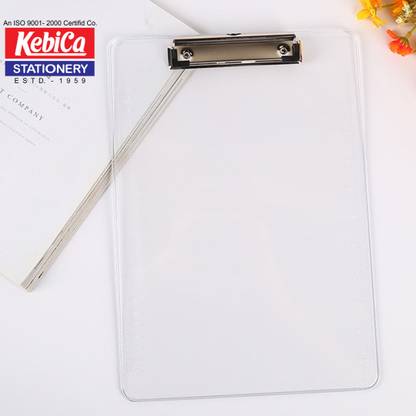 Kebica Exam Pad Flexible Board Transparent Clipboard Writing Pad 1pc