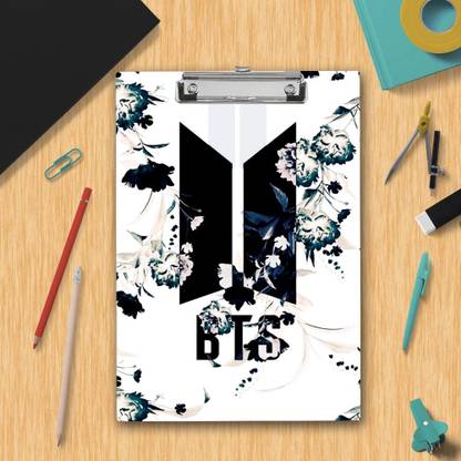 PARIVRIT Exam Board | Aesthetic Black & White Flowery Printed Design Exam Board .